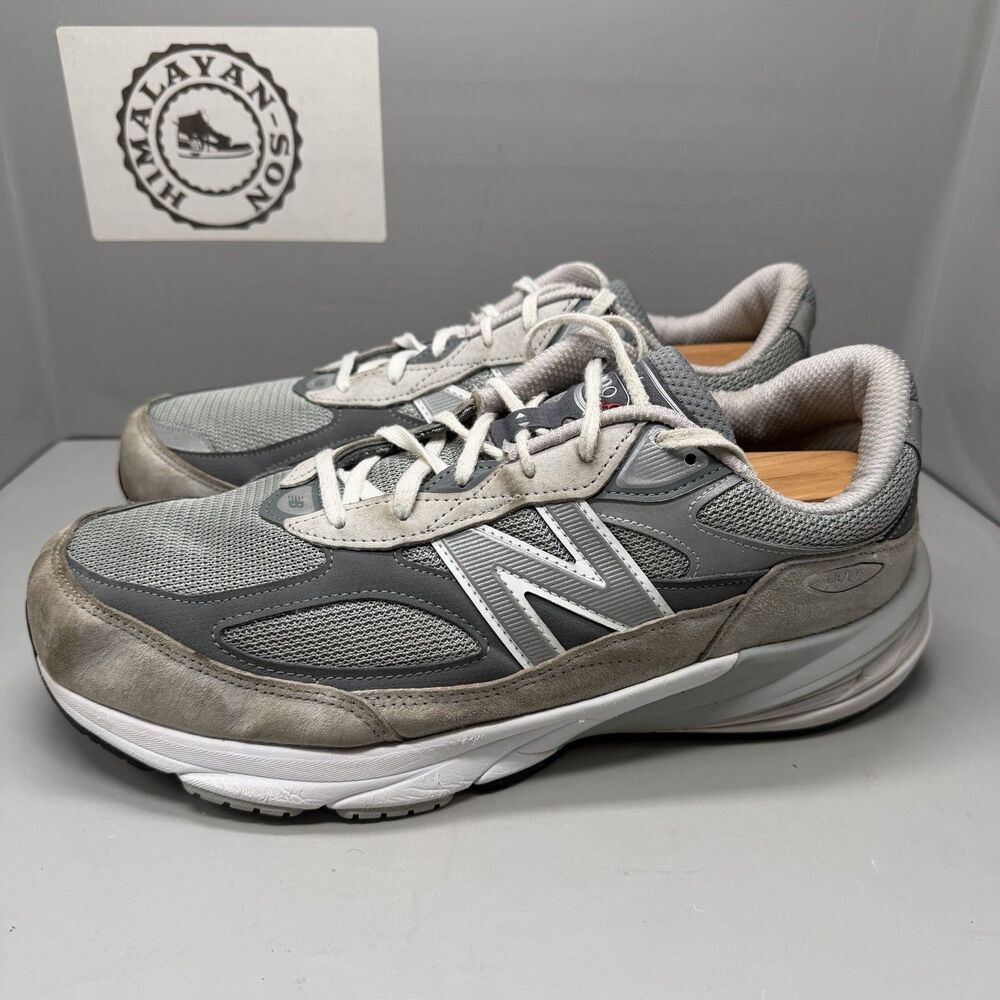 New Balance 990v6 Made in USA Men’s 12.5 Grey Castlerock M990GL6 Running Shoes